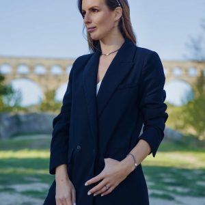 ARMOR Collier et bague en perles de verre gris metallisé irisé et perles de culture d'eau douce, perles de verre japonaises miyuki dorées haute résistance fait main