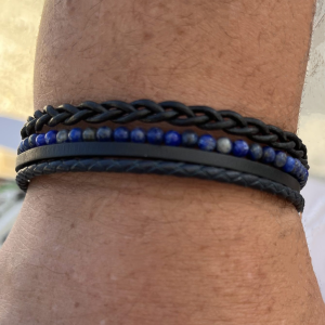 Alternative view of Bracelet KAÏROS - l'union de la force et de la délicatesse